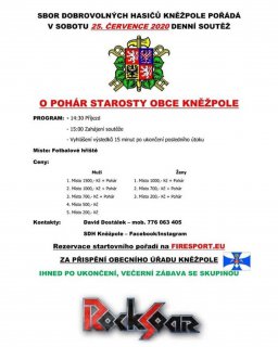 ZRUŠENO!! Soutěž v požárním útoku o pohár starosty obce Kněžpole